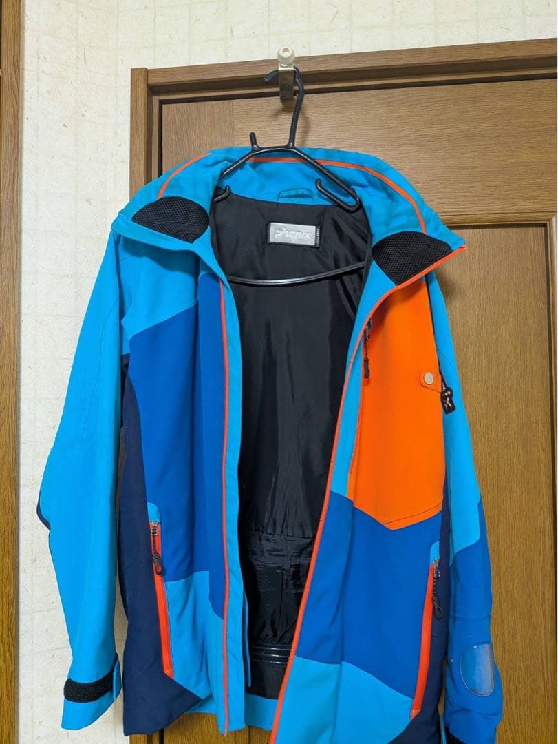 fenixスキーウェア上下　青/オレンジ 上:Sサイズ　下:Mサイズ