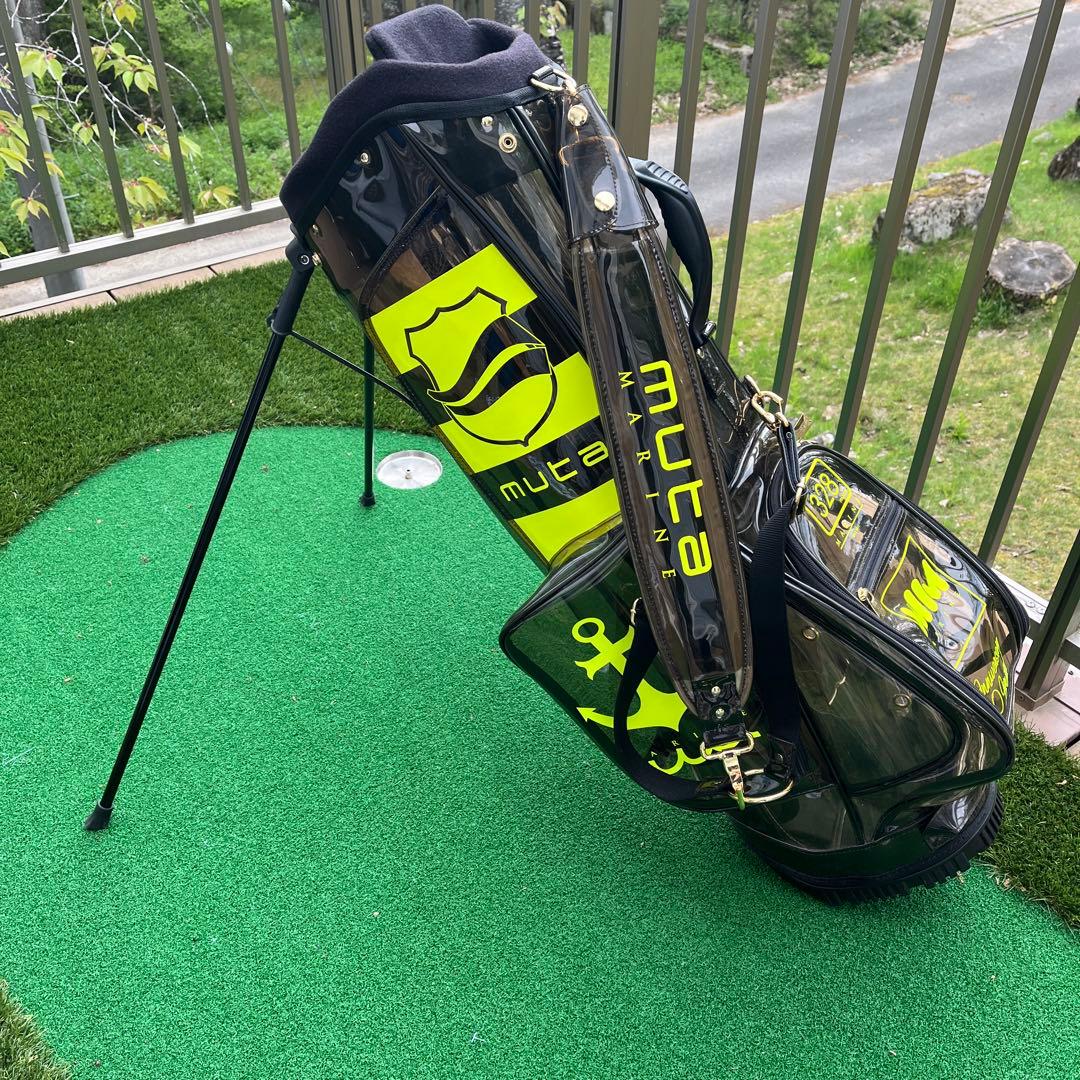 使用数回　muta グリーン ゴルフバッグ・キャディバッグ　ムータマリン