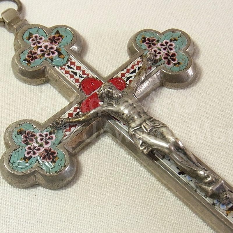 c1536イタリア マイクロモザイクタイル クロス 《大型サイズ（M）》