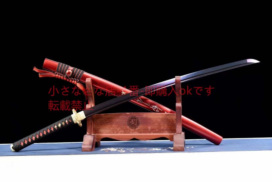 T10焼き紫焼刃侍刀『須弥打刀』  古兵器 武具 刀装具 日本刀 模造刀 居合刀