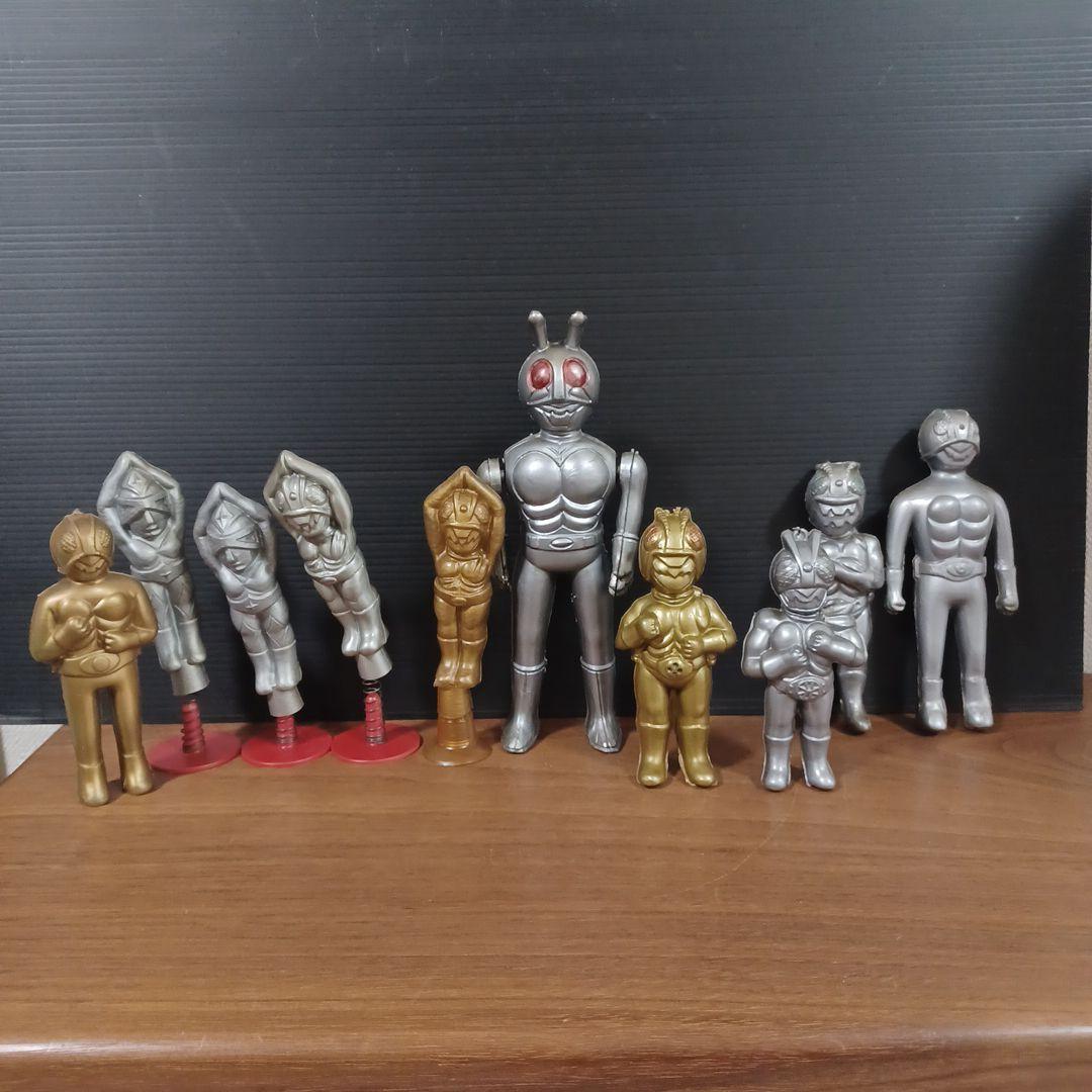 当時物　昭和のヒーロー駄玩具　希少ソフビ　10点セット