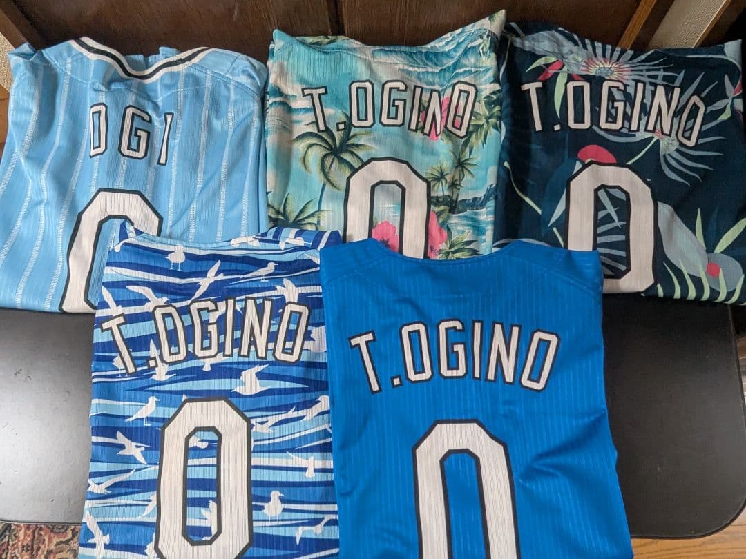 #激レア千葉ロッテ #0 荻野選手 マリフェス、サマフェス サイズL 5枚セット