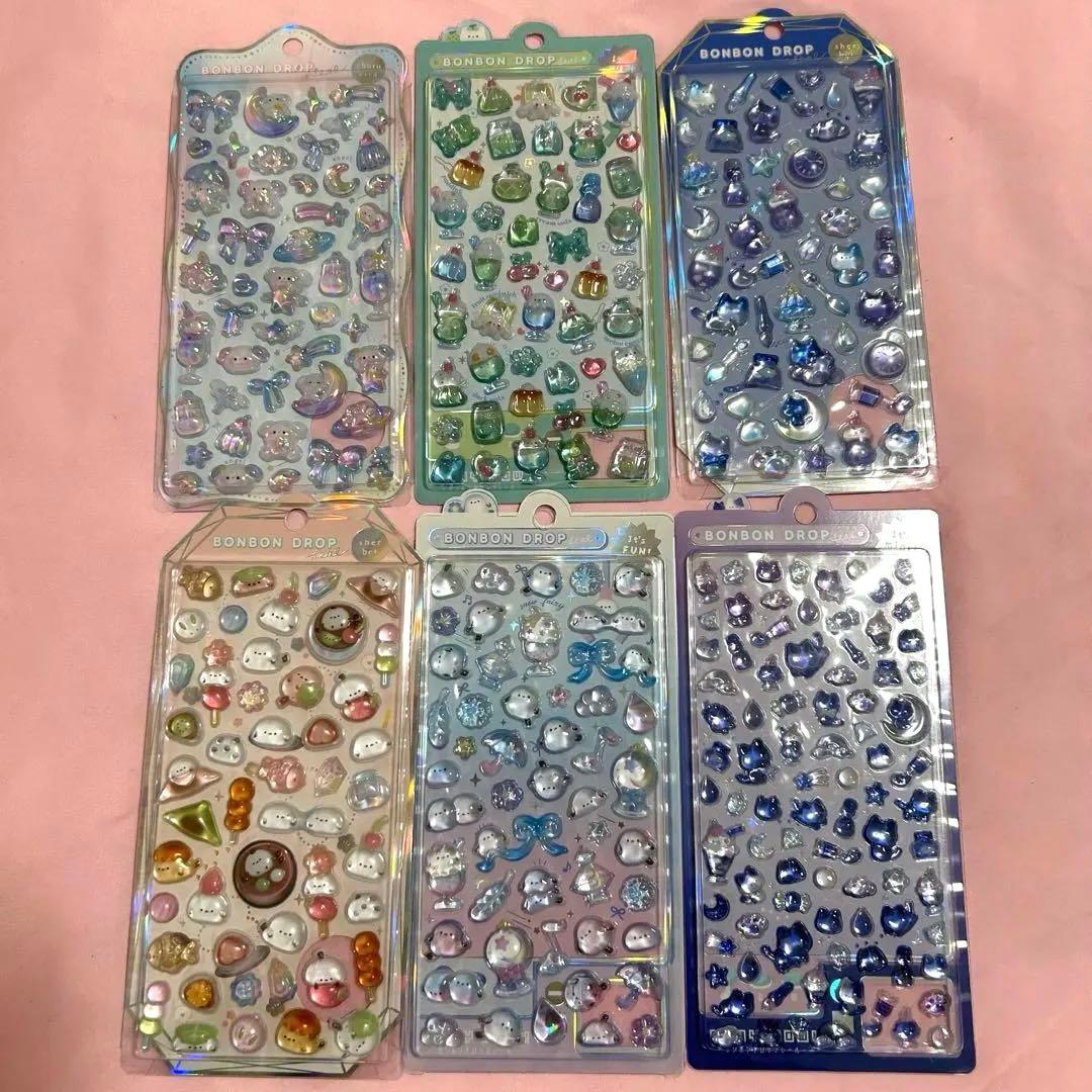 【正規品】まとめ売り　ボンボンドロップシール オリジナル ６種セット★