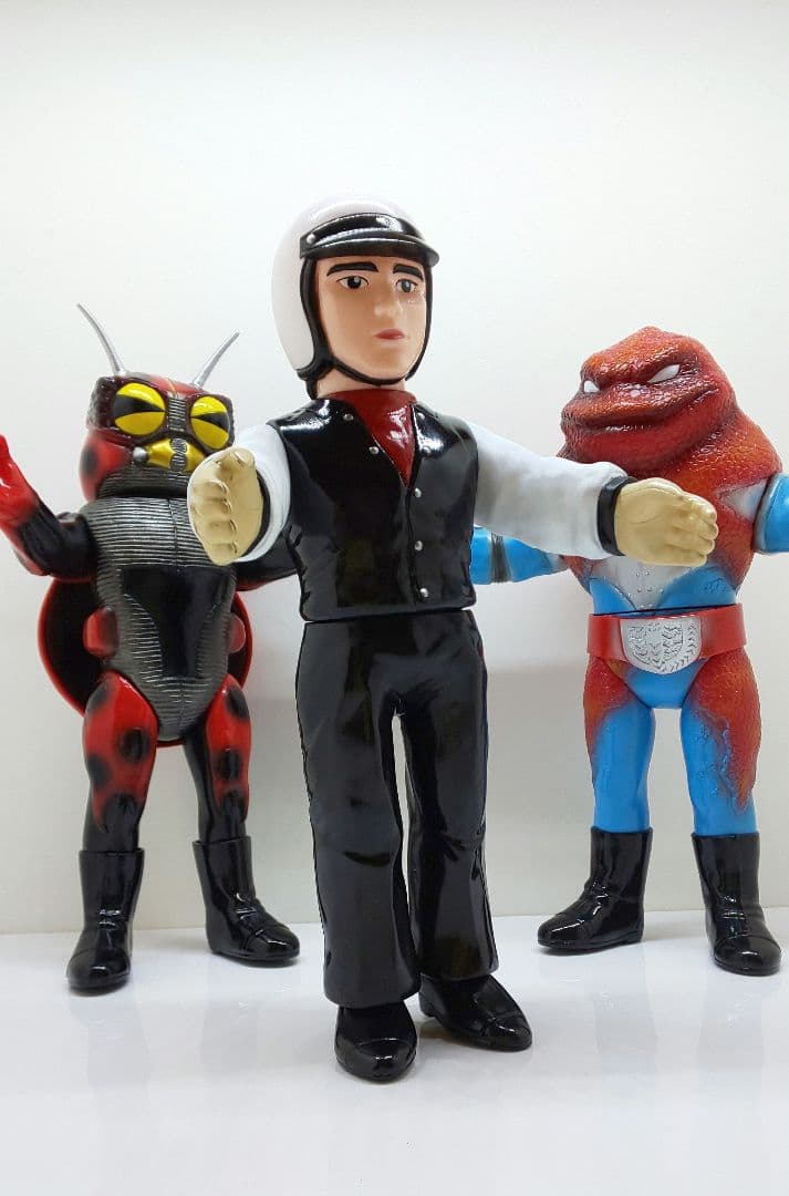 仮面ライダーV3✨風見志郎vsデストロン怪人◆東映レトロソフビコレクション★☆