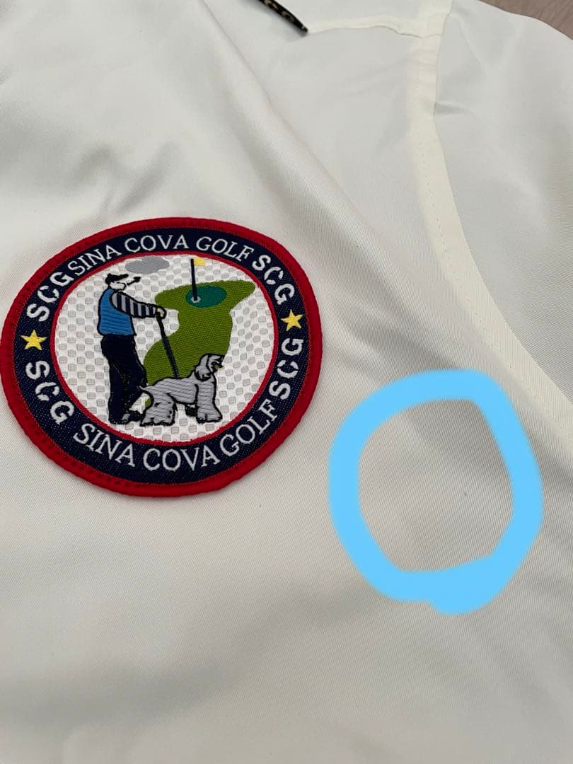 シナコバ　メンズ　L ゴルフ　ジャンパー　SINA COVA アウター　白