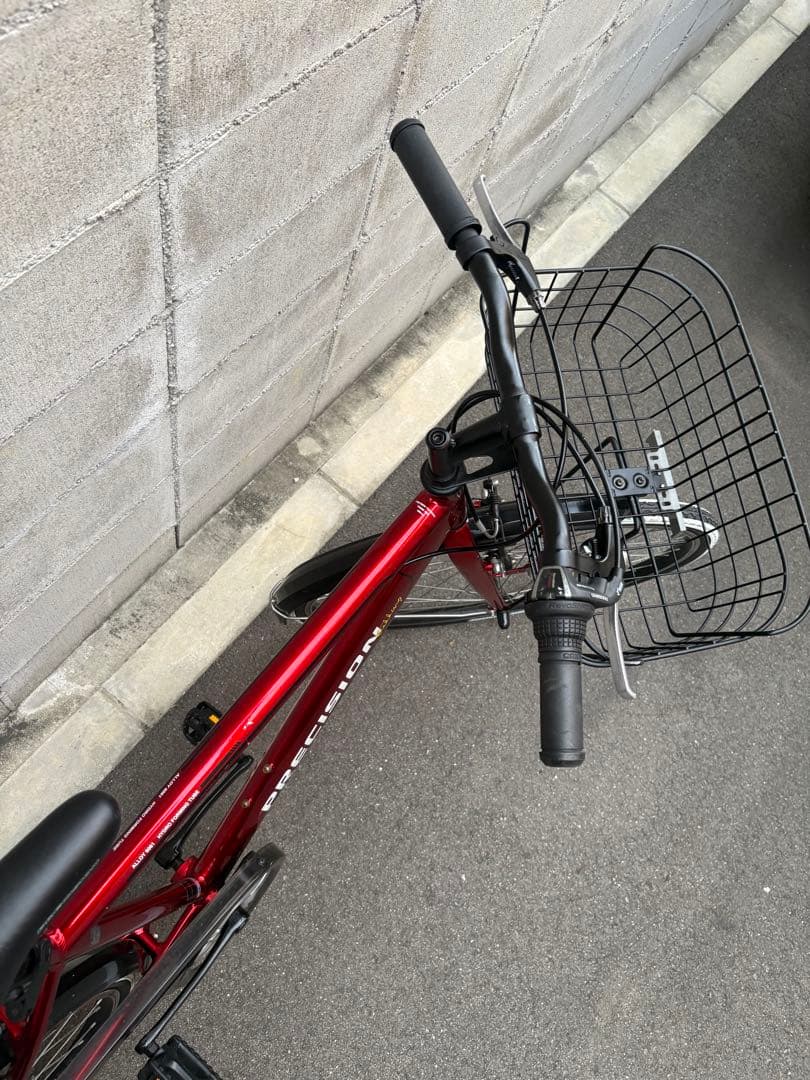 <両タイヤ新品>クロスバイク　RED