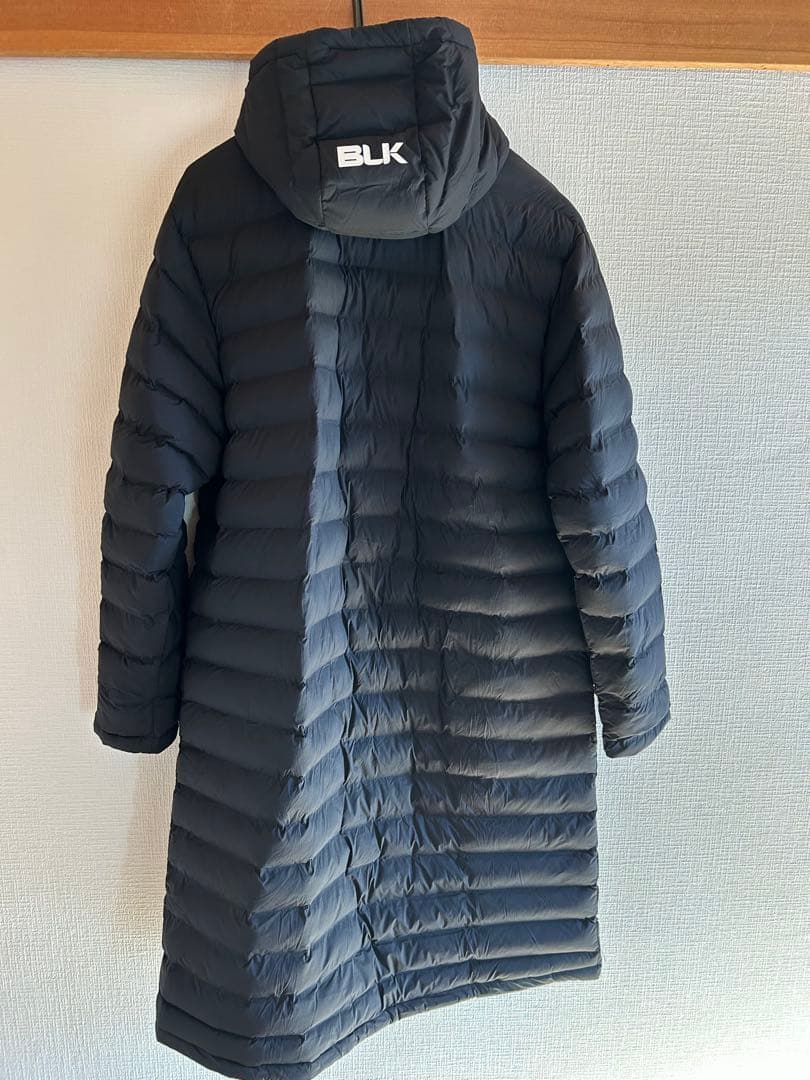 【美品】BLK フード付きダウンベンチコートブラック