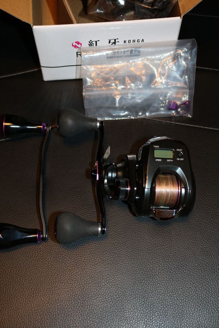 【美品】25 紅牙RX IC 150P L 左巻き タイラバ カウンター付き