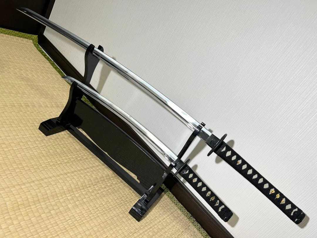 模造刀 太刀 脇差し 2本セット！　※刀身に樋あり（バラ売り不可）【M02】