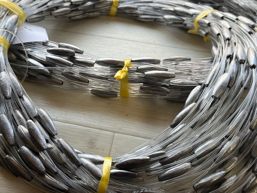 トローリング#ビシ鉛 50ｍ 2匁250個強力ナイロン80号2.03kg2束