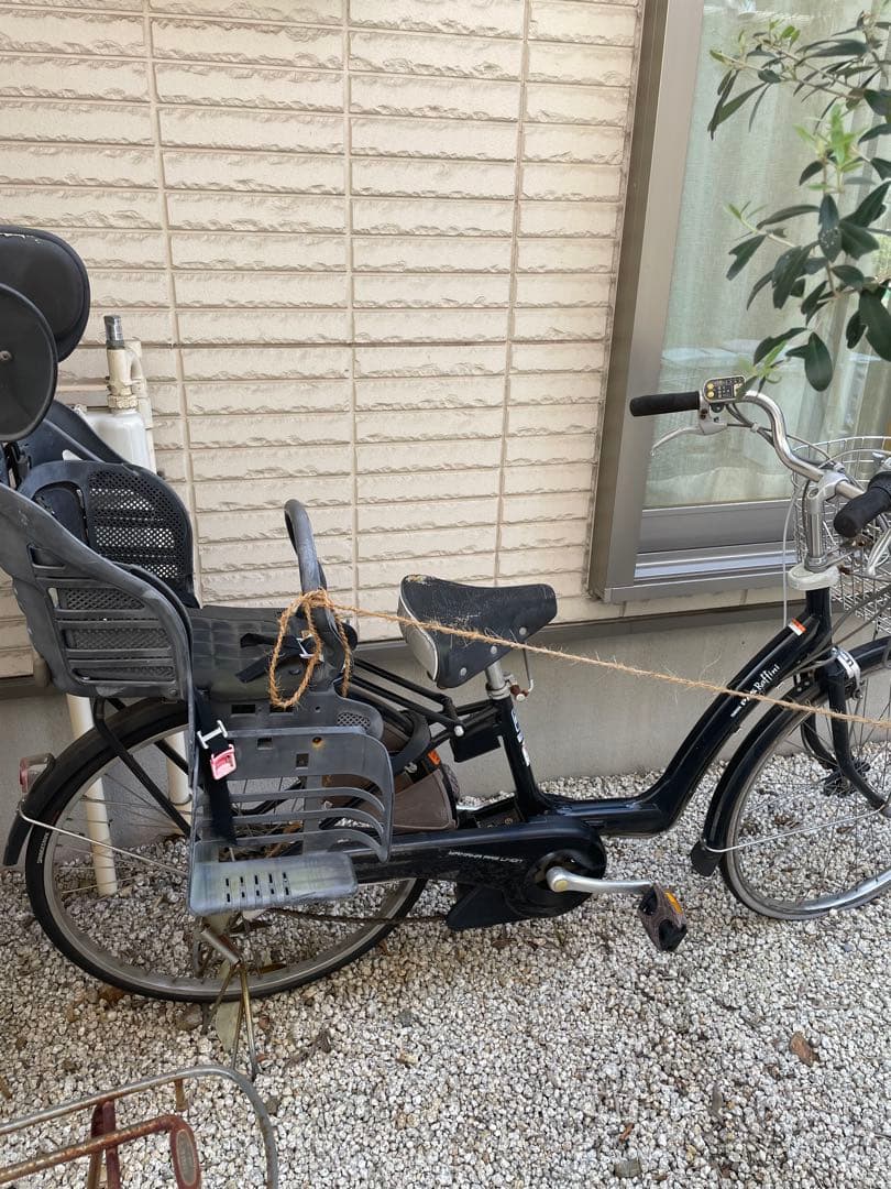 【imam refai】チャイルドシート付き電動アシスト自転車（黒）