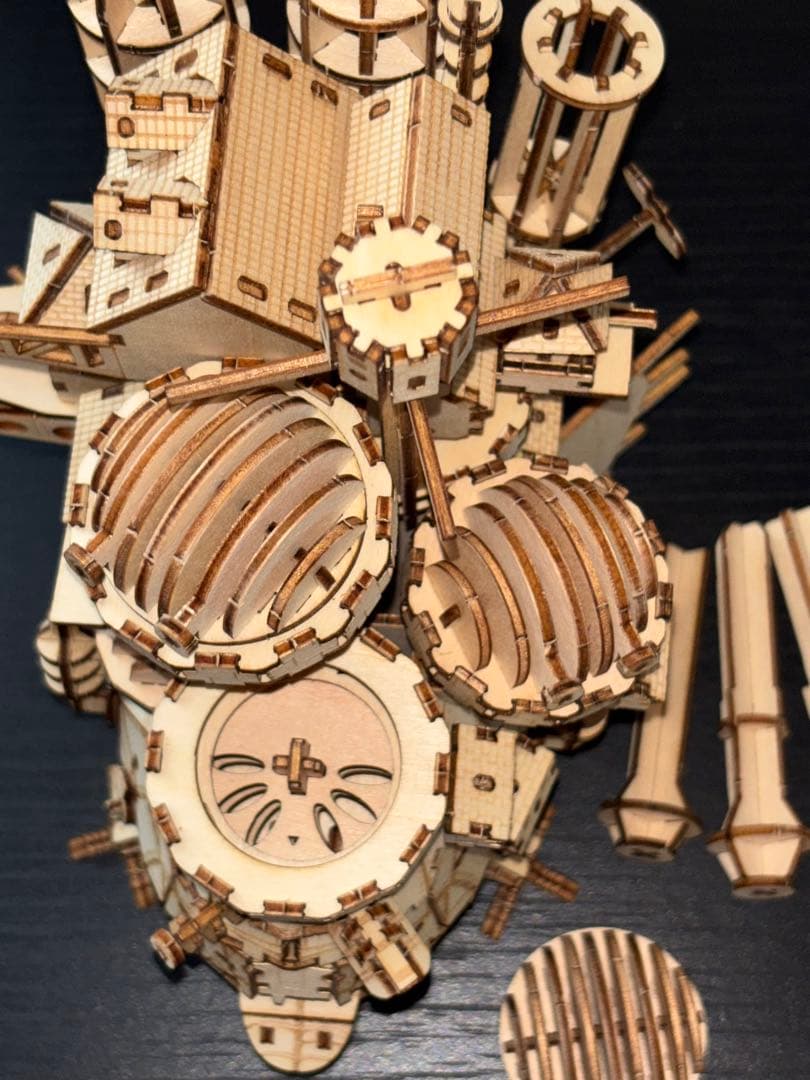 【完成品】ハウルの動く城3Dウッドパズル