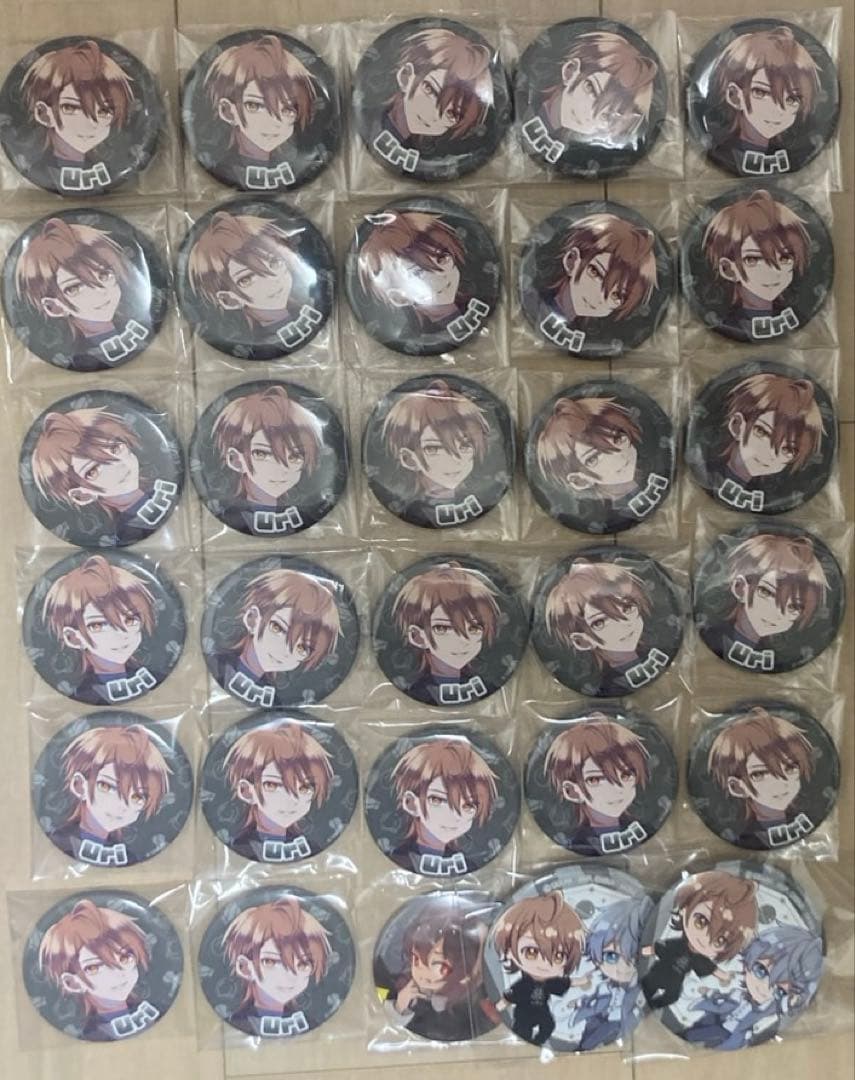 カラフルピーチ　うりさん　缶バッジ　まとめ売り