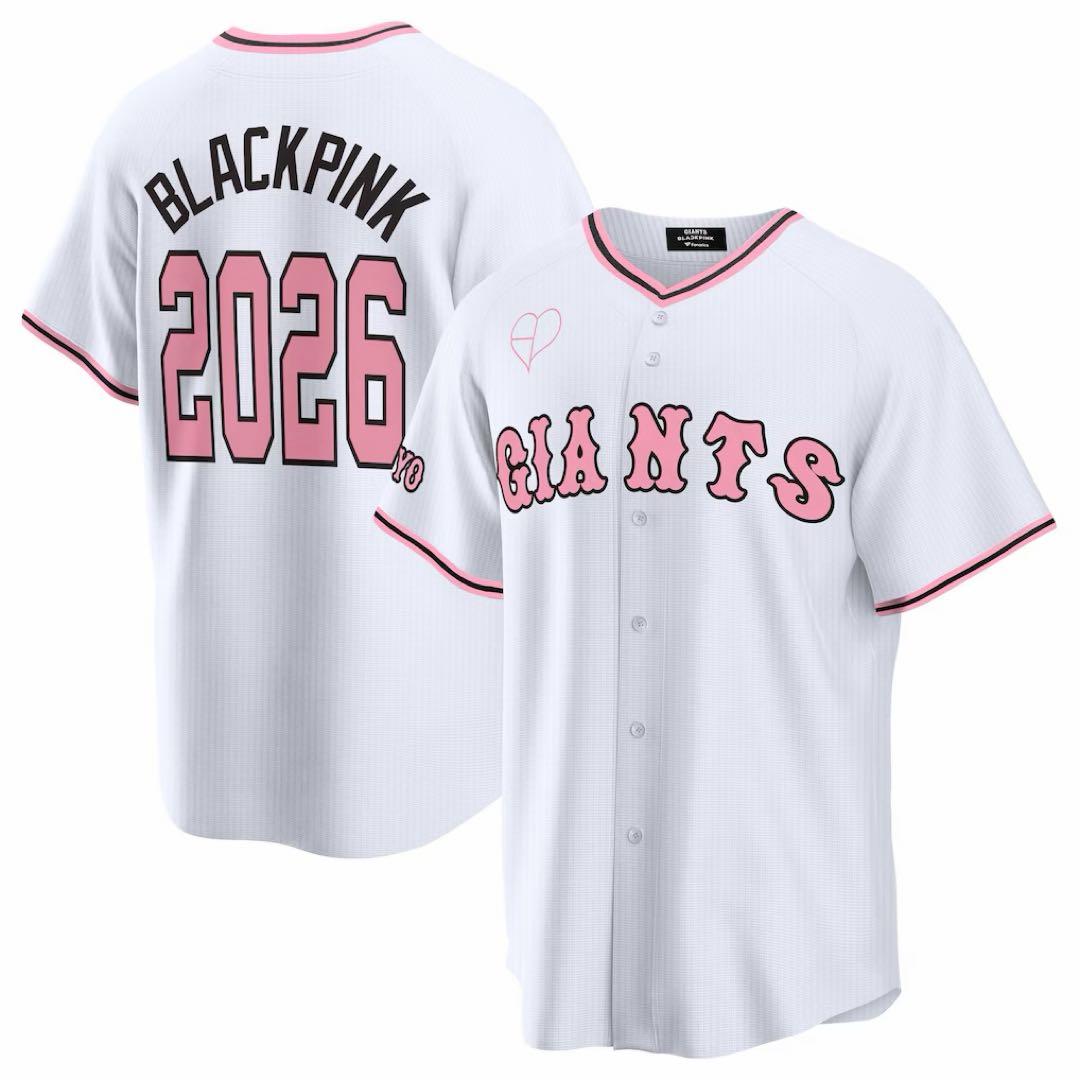 【はやもんがち】BLACKPINK 読売ジャイアンツ ユニホーム ホワイト L