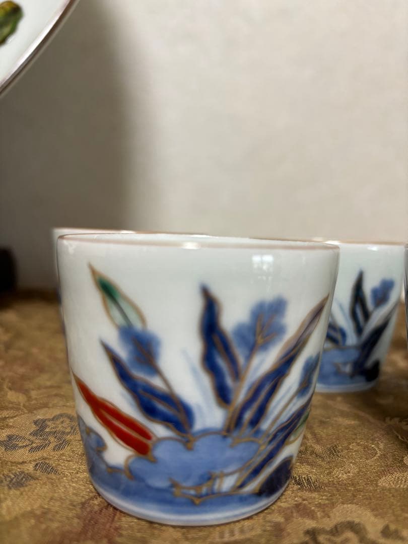 江戸時代古伊万里小ぶり蕎麦猪口５個