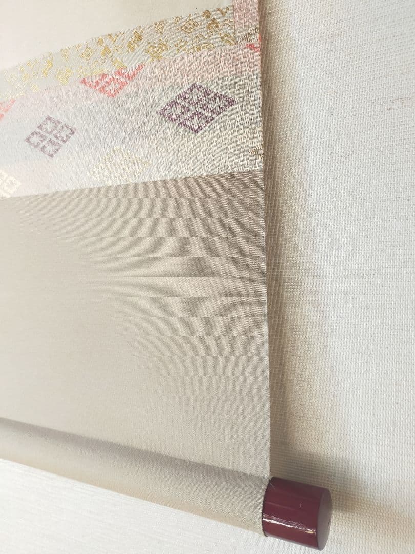 【画賛掛け軸】ひな「桃花笑春風」