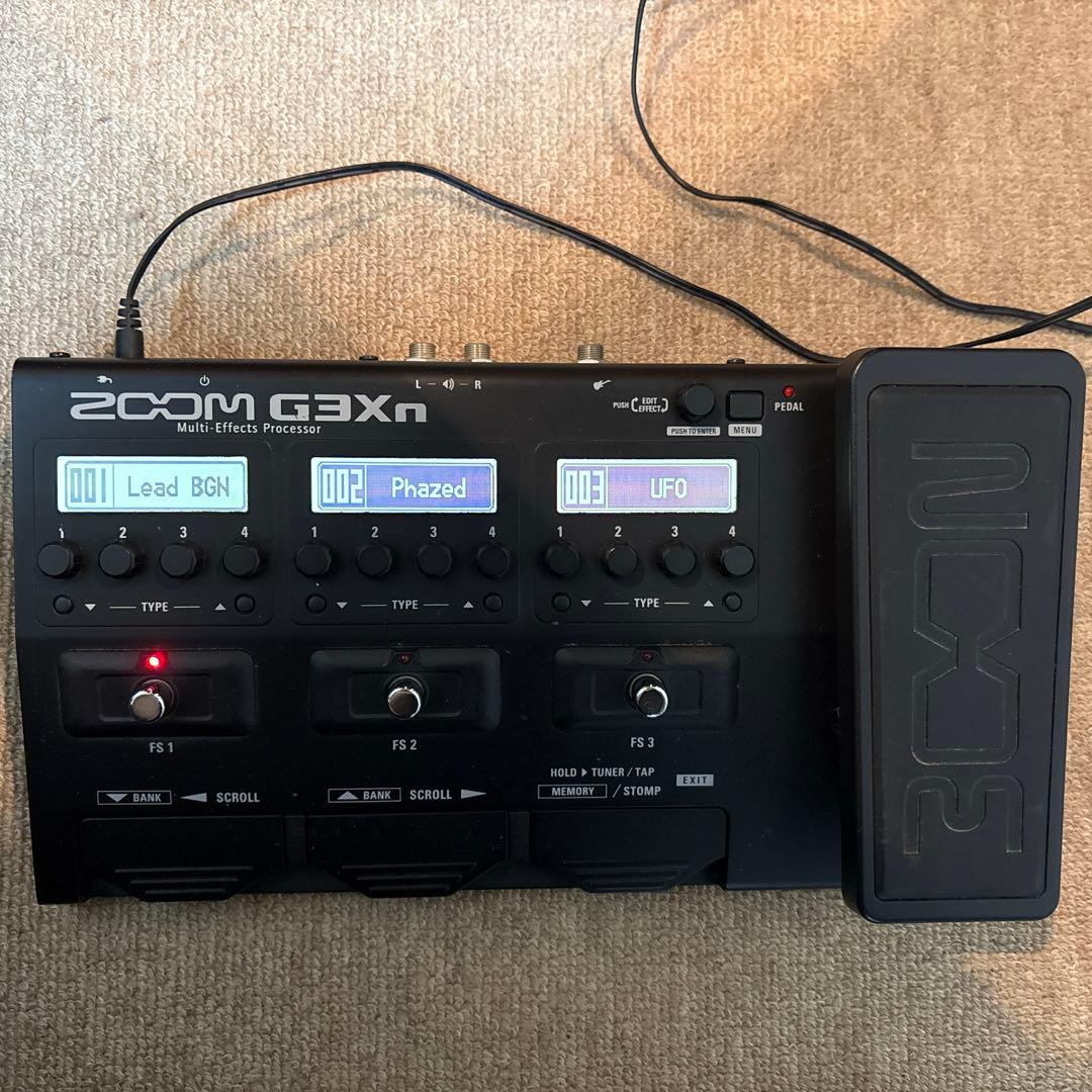 【通電確認済み・初期化済】ZOOM G3Xn マルチエフェクター（アダプター付）