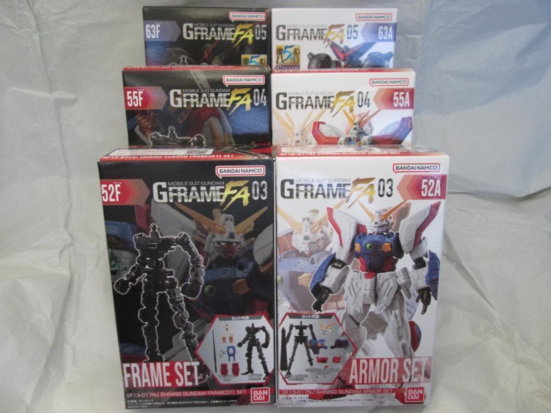 新品未開封　機動戦士ガンダム Gフレーム ゴッド ライジングフリーダム　セット