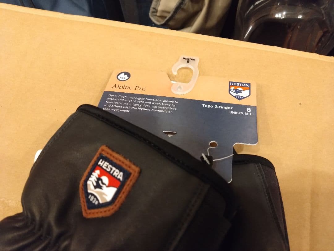 新品未使用！正規品！最新HestraヘストラグローブTopo3Finger