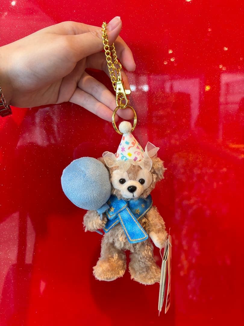 香港　香港ディズニー　ダッフィー　ぬいぐるみ　ストラップ