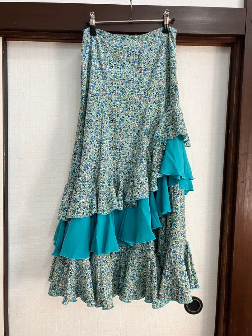 イベリア　HERMOSA フラメンコ　ファルダ　スカート　小花柄