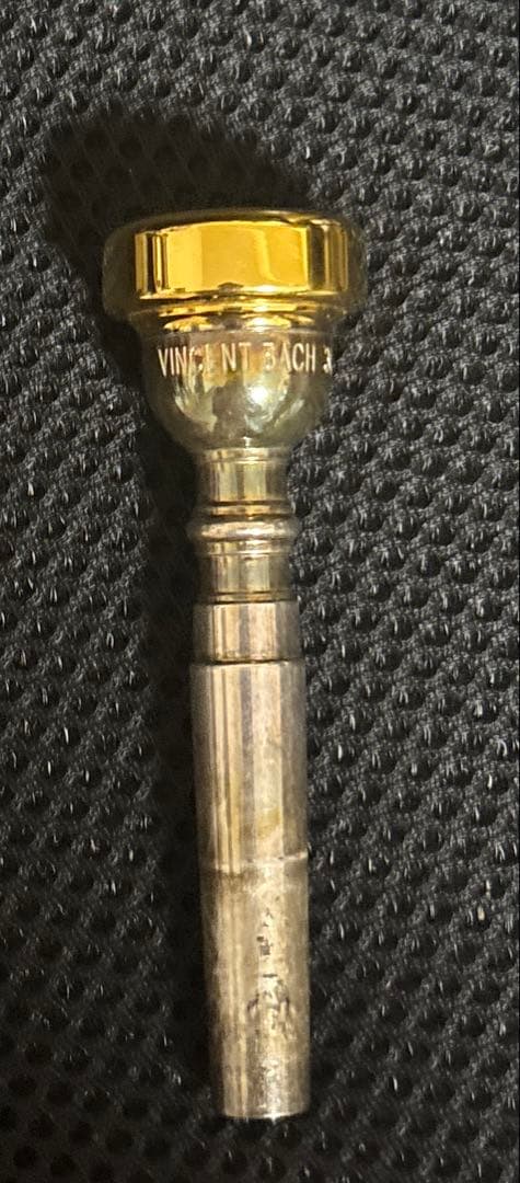 トランペットマウスピース 金メッキ　 VINCENT BACH 3C
