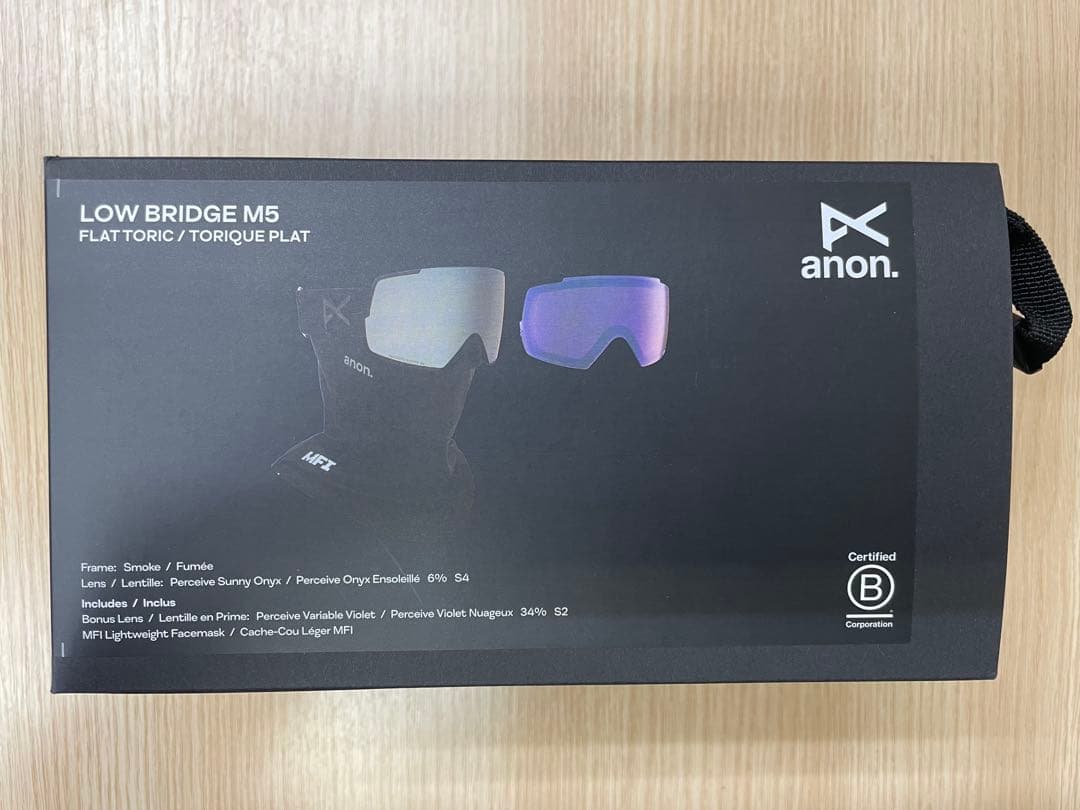 anon. 25-26 M5 SMOKE ゴーグル ローブリッジ