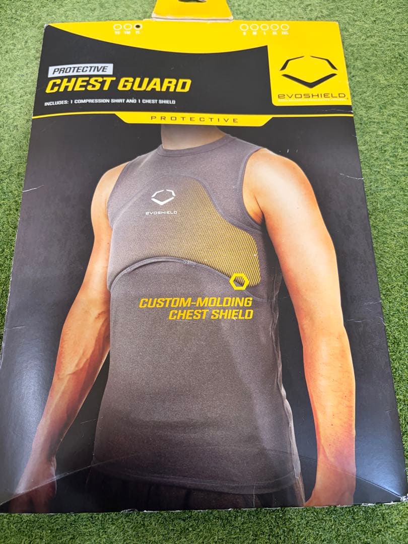 希少 エボシールド チェストガード 胸パット 硬式 軟式 ジュニア 少年 シニア