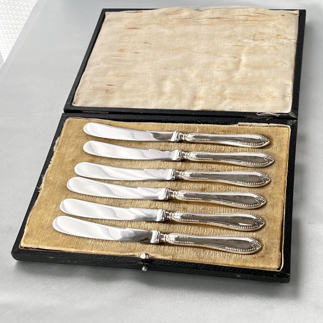 【Josiah Williams 】 【純銀ハンドル】 ティーナイフ 6本