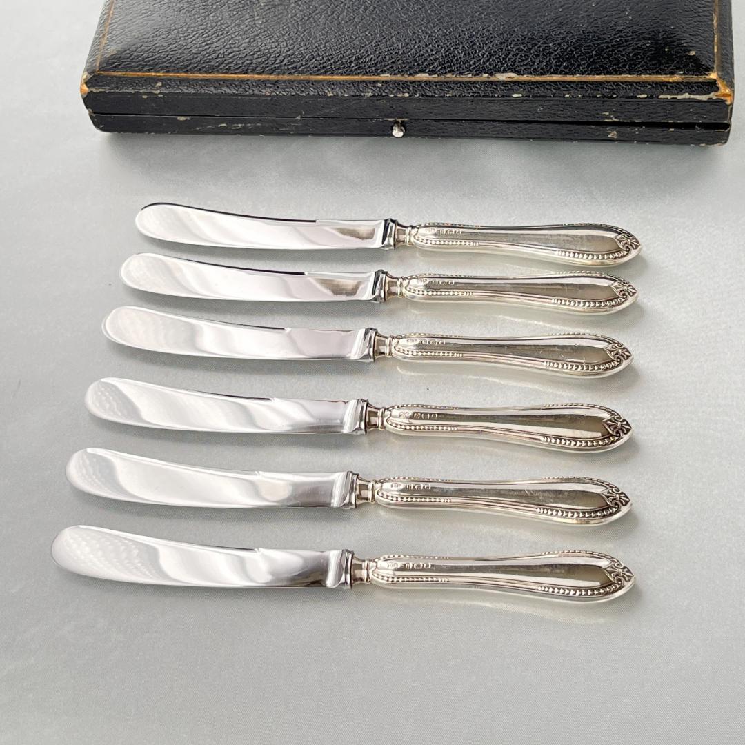 【Josiah Williams 】 【純銀ハンドル】 ティーナイフ 6本