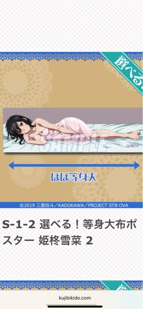 あ*あ様 ストライク・ザ・ブラッド 等身大布ポスター 姫柊雪菜