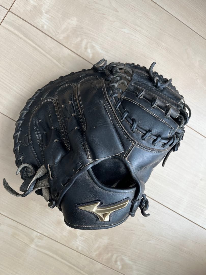 ミズノ 少年用軟式　キャッチーミット　黒