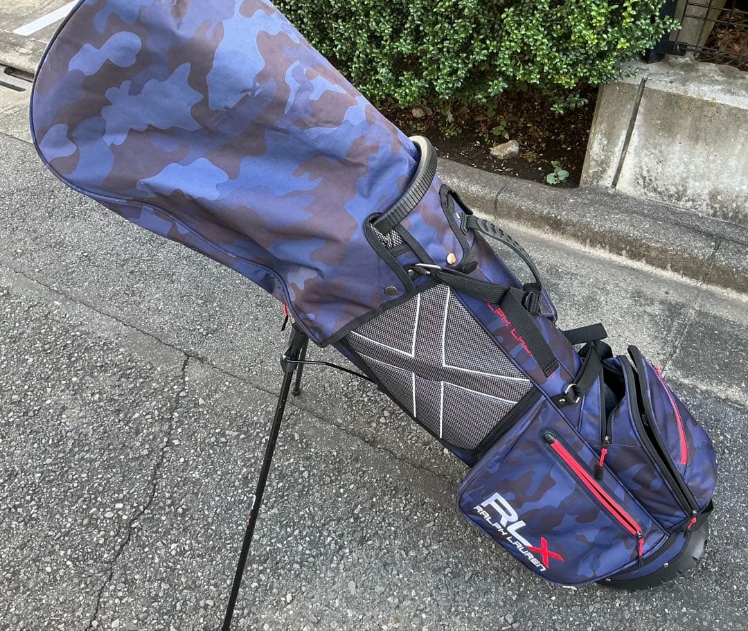 RLX POLO GOLF ポロゴルフ スタンドキャディバッグ ネイビー迷彩柄