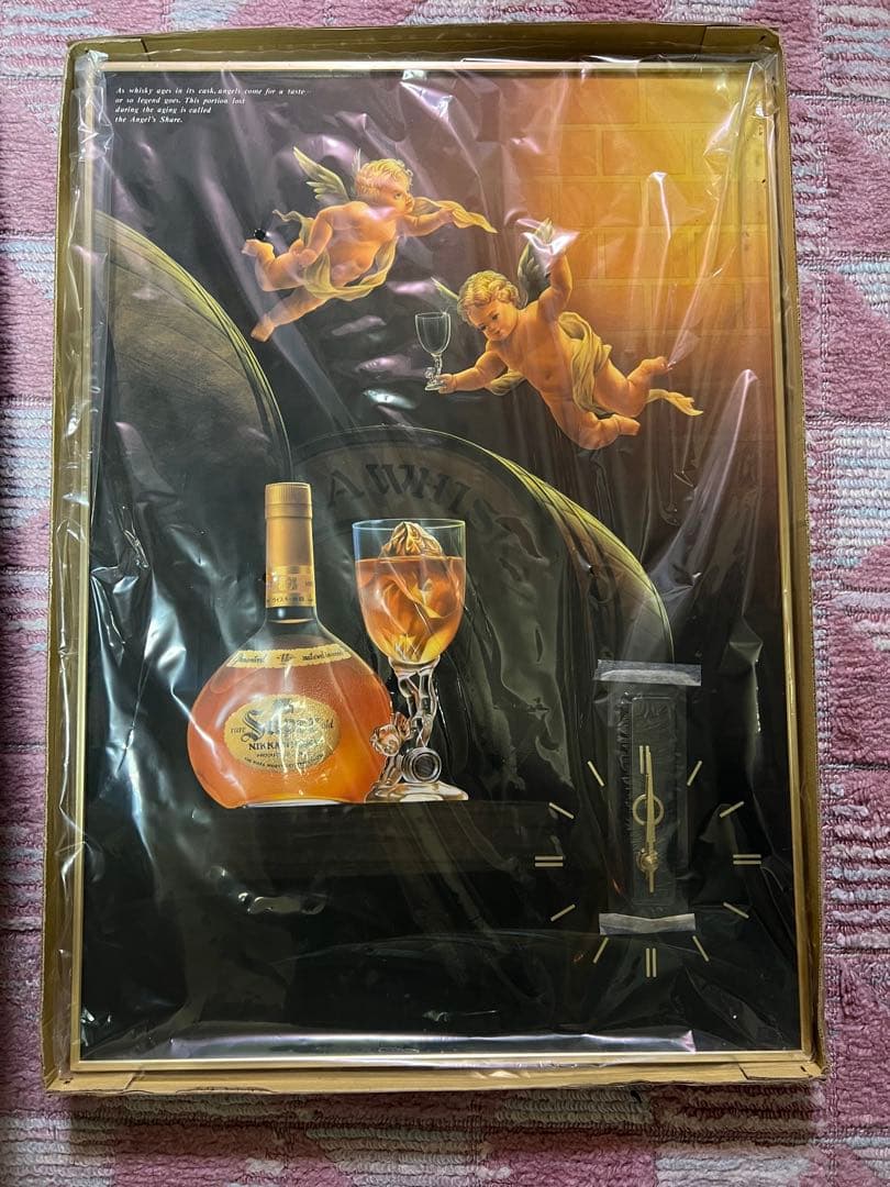 スーパーニッカ 天使のパネル時計