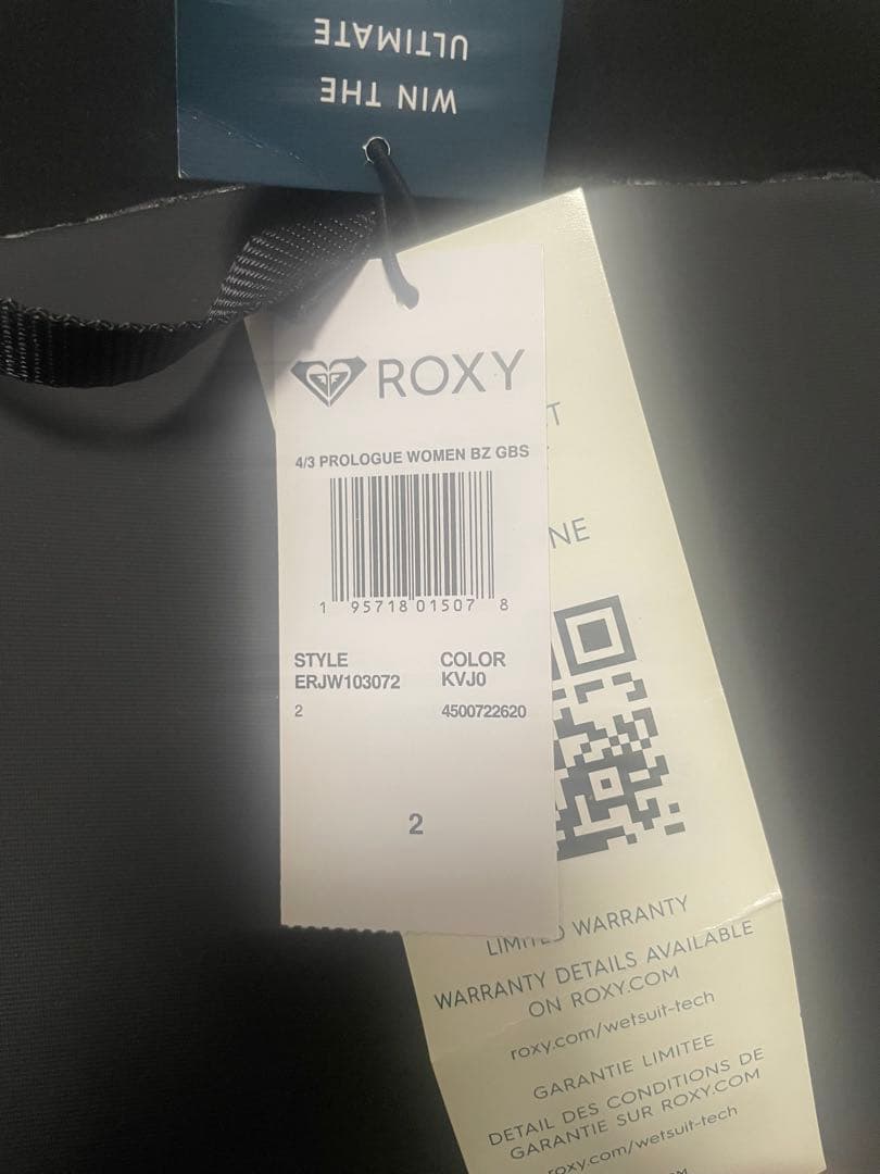 【新品】ロキシー　フルスーツ4mm/3mm サイズ2号