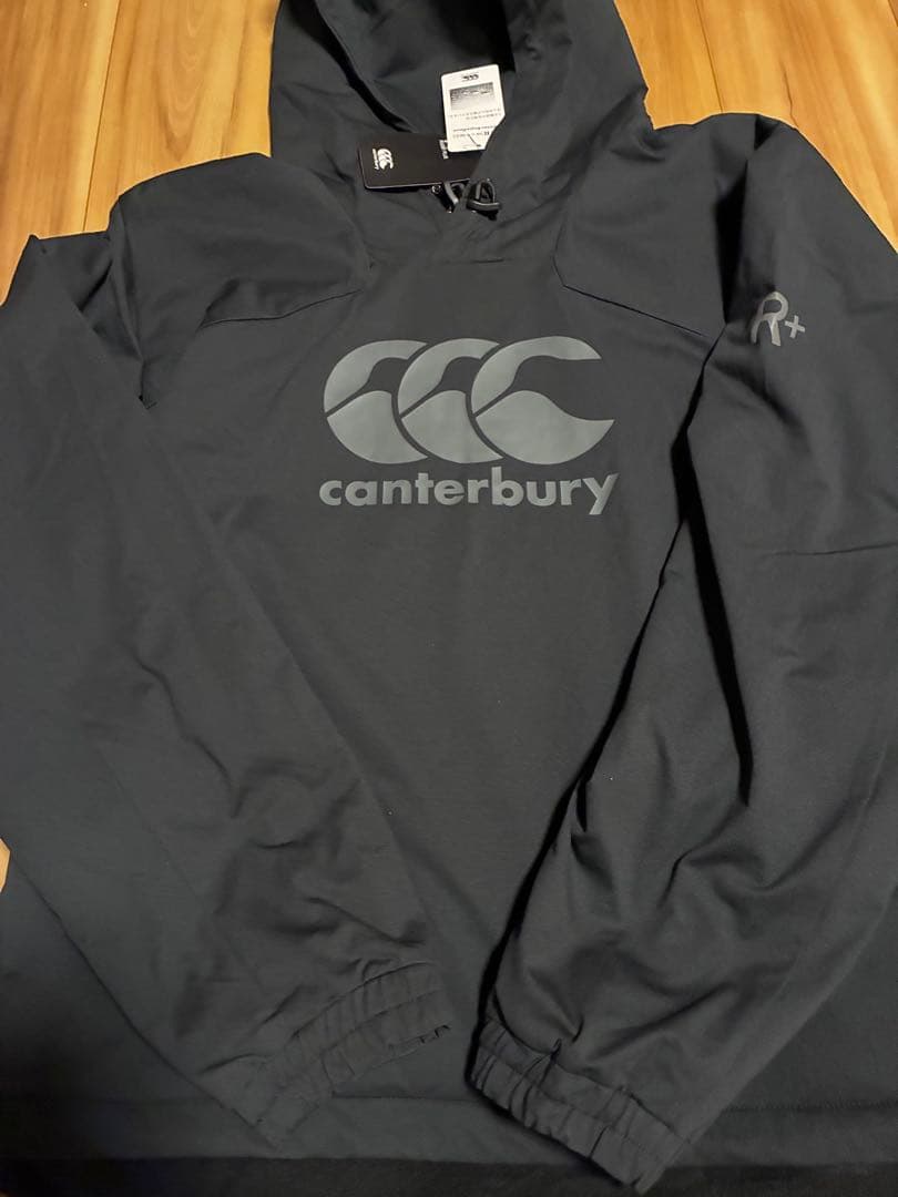 canterbury ブラック フード付き ウォームアップウェア　Lサイズ