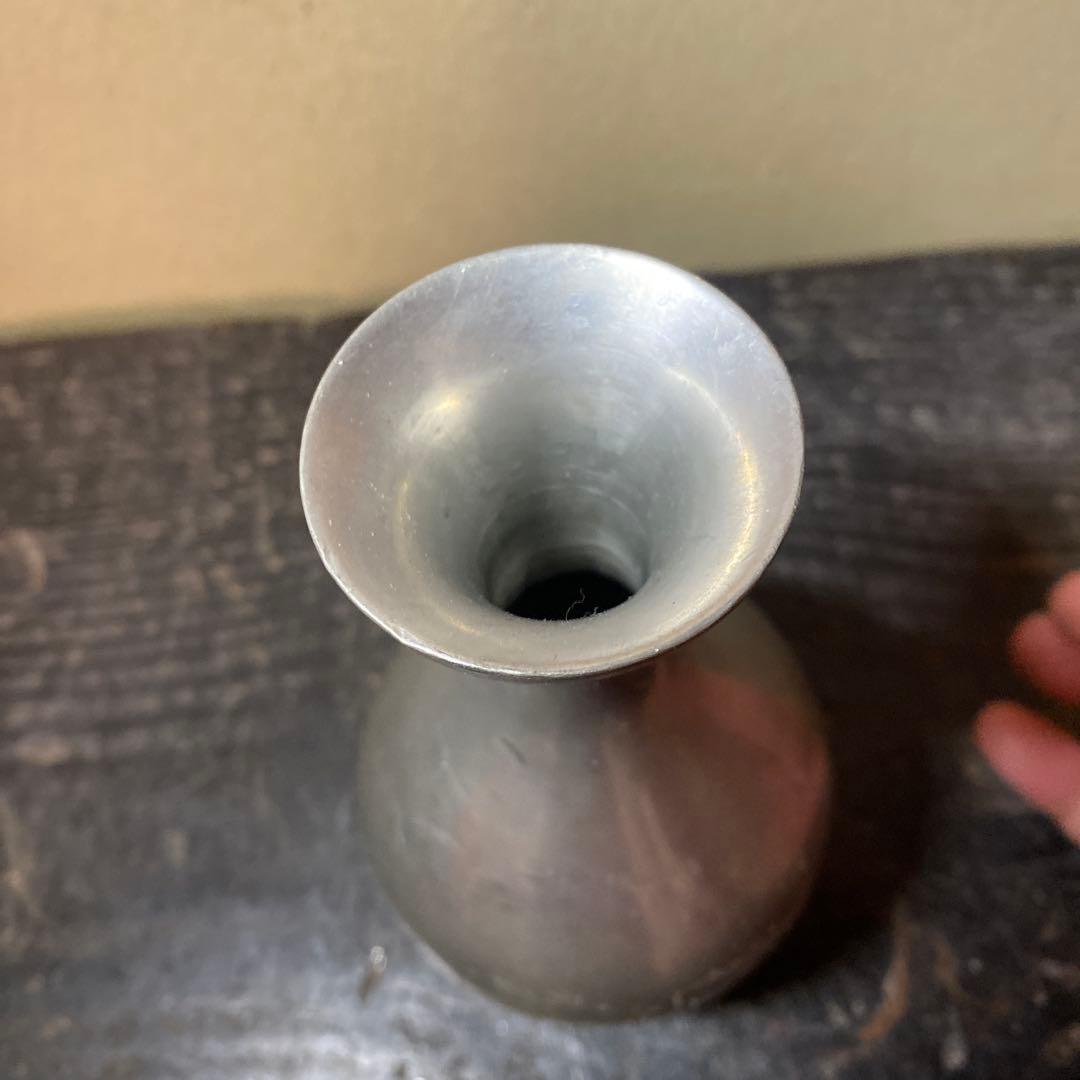 錫徳利　京錫源製C 8cm16.5cm 371g