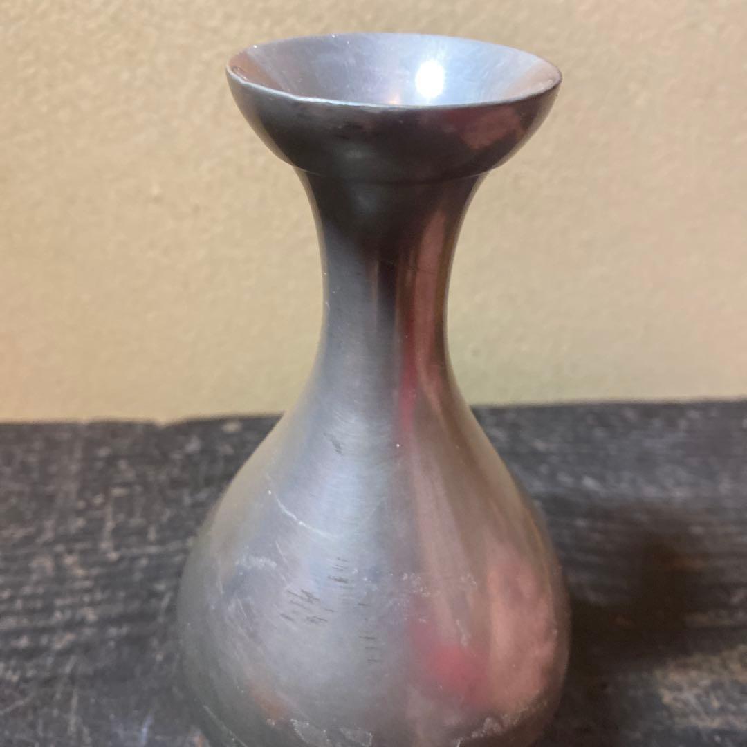 錫徳利　京錫源製C 8cm16.5cm 371g