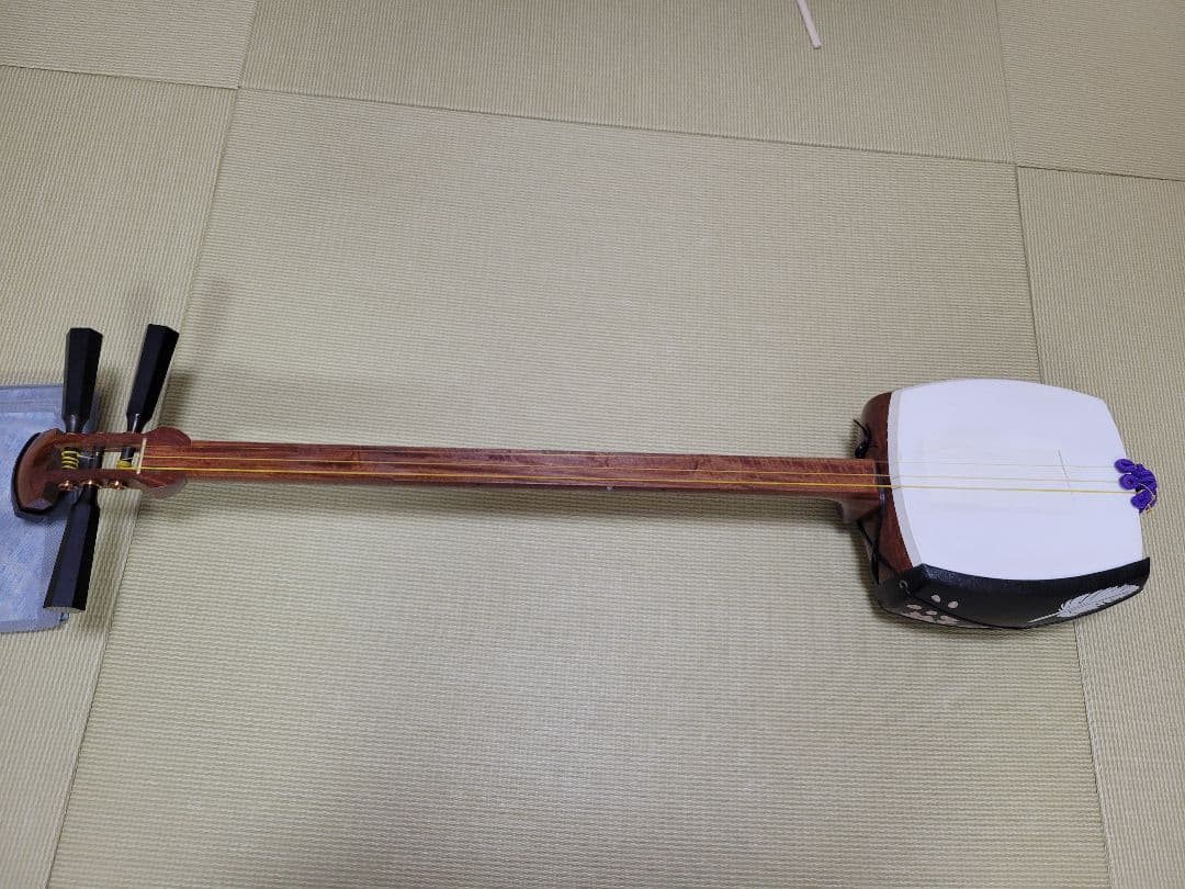 津軽三味線太棹、桐芯ケースのセット(浅井 すぐ弾けます)