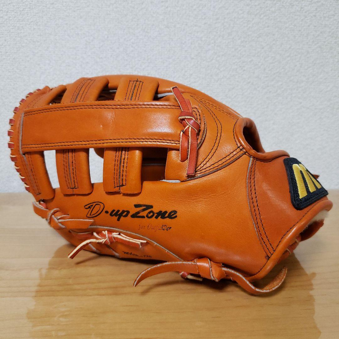 mizunoビックM・D-upZone オレンジ レザーグローブ
