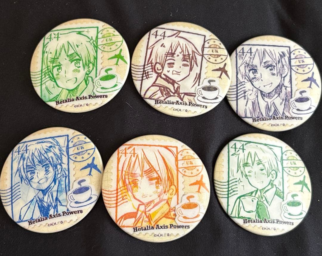 ひよこ ヘタリア イギリス アニメガ チェンジング缶バッジ 全種セット