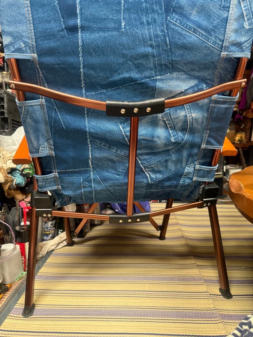 希少廃盤品　コールマン：レイチェアデニム柄