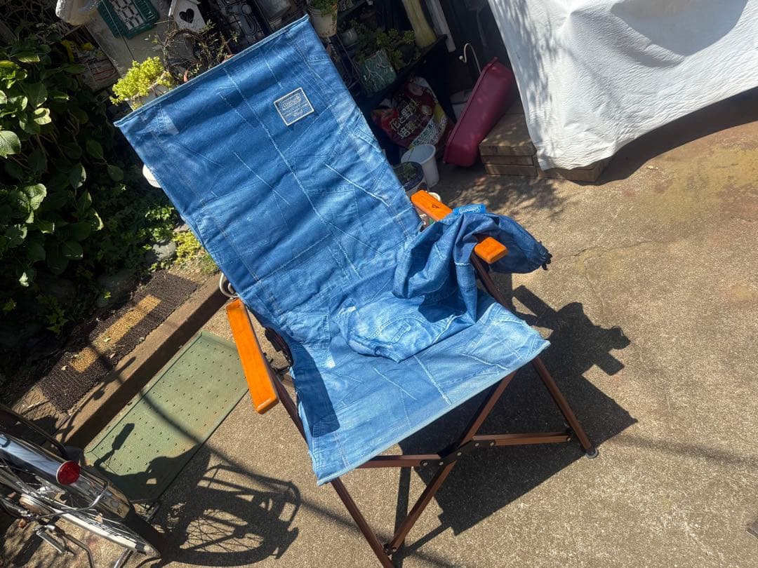 希少廃盤品　コールマン：レイチェアデニム柄