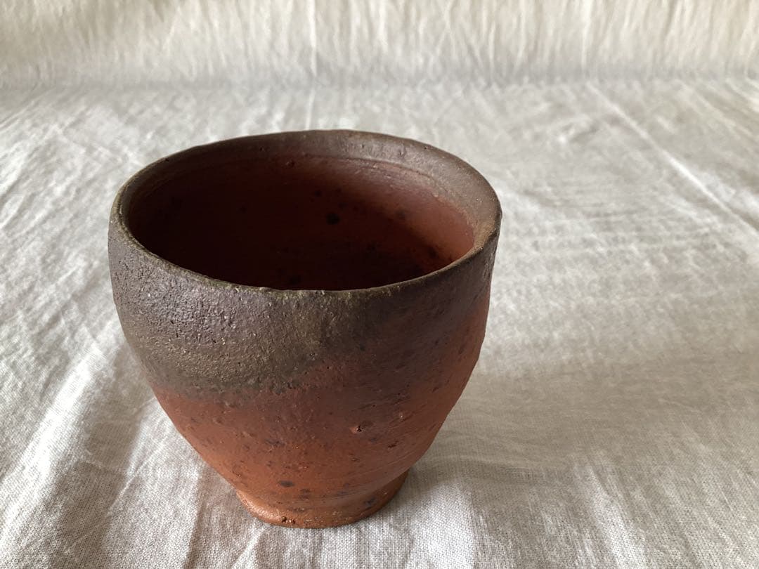 森岡成好 南蛮焼締め ぐい呑み 酒器