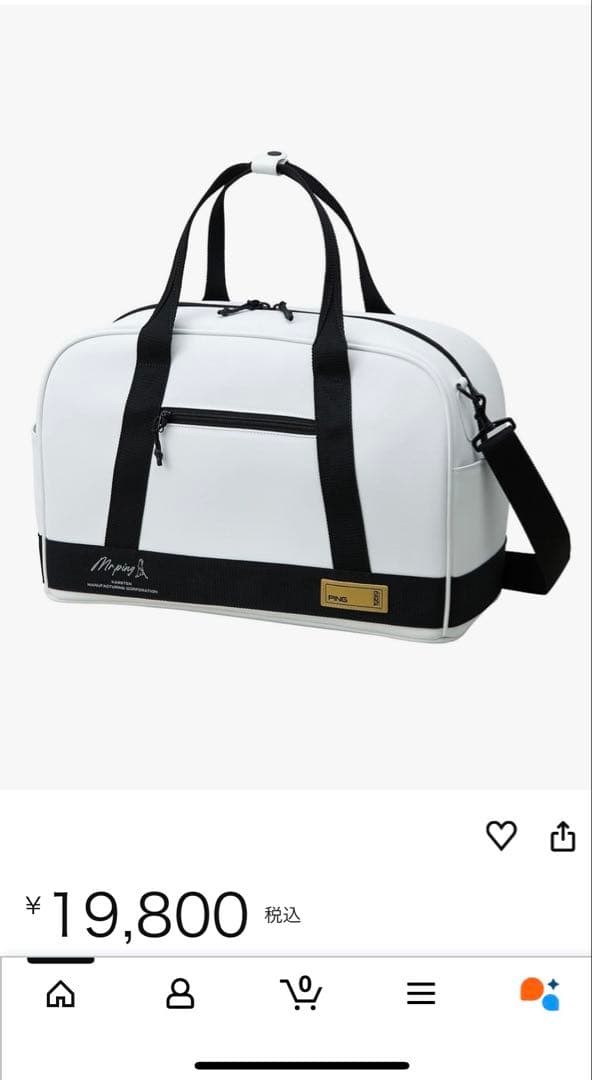 特価【新品】PINGボストンバッグ