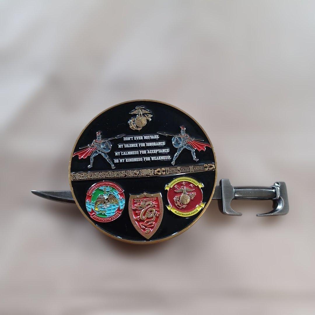 ✨送料無料　米軍USMC 海兵隊　チャレンジ？メダル