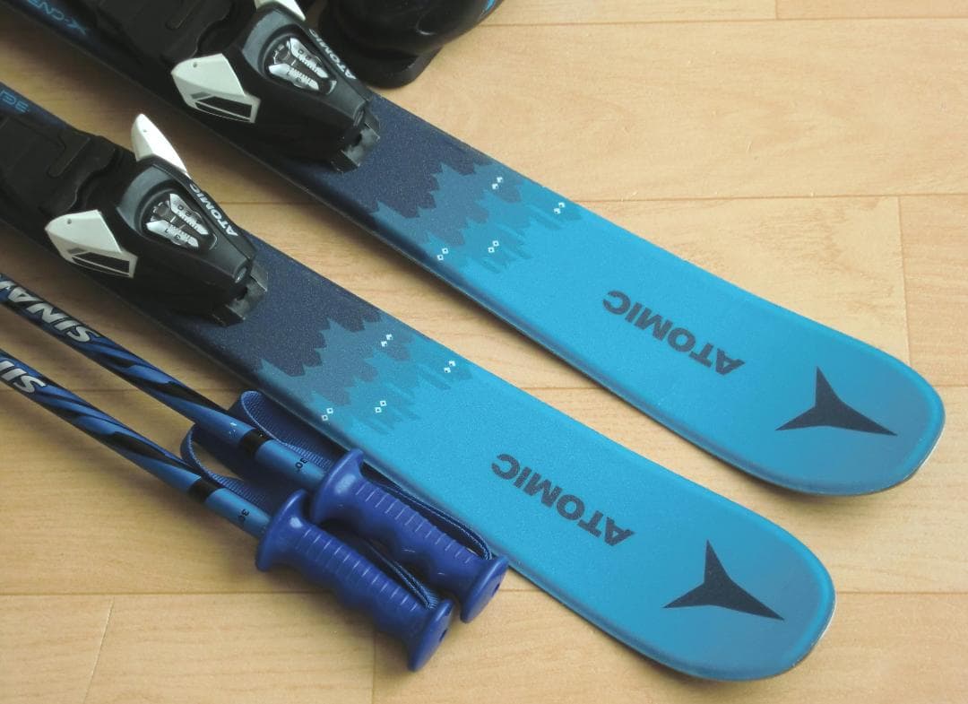 ■■送料無料■ATOMIC■子供用スキーフルセット■板90靴19■WAX済■■