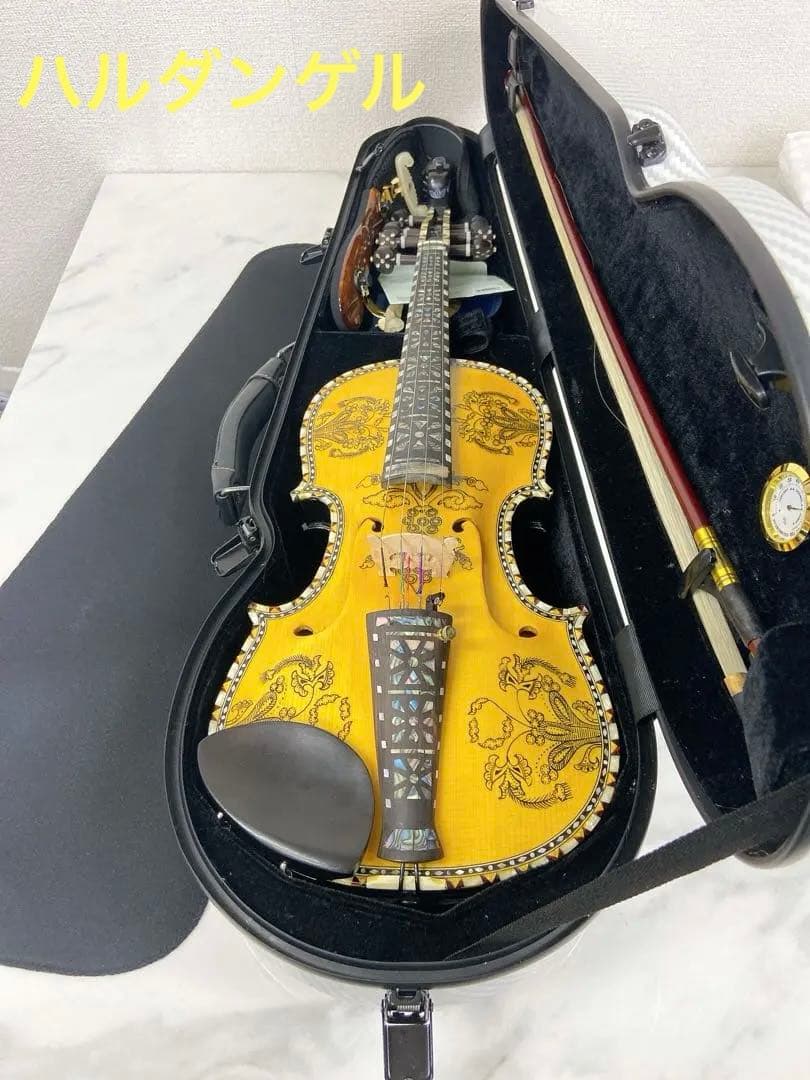 ☆ハルダンゲル　ハーディングフェーレ　ヴァイオリン　弦4×4 高級　本体美品