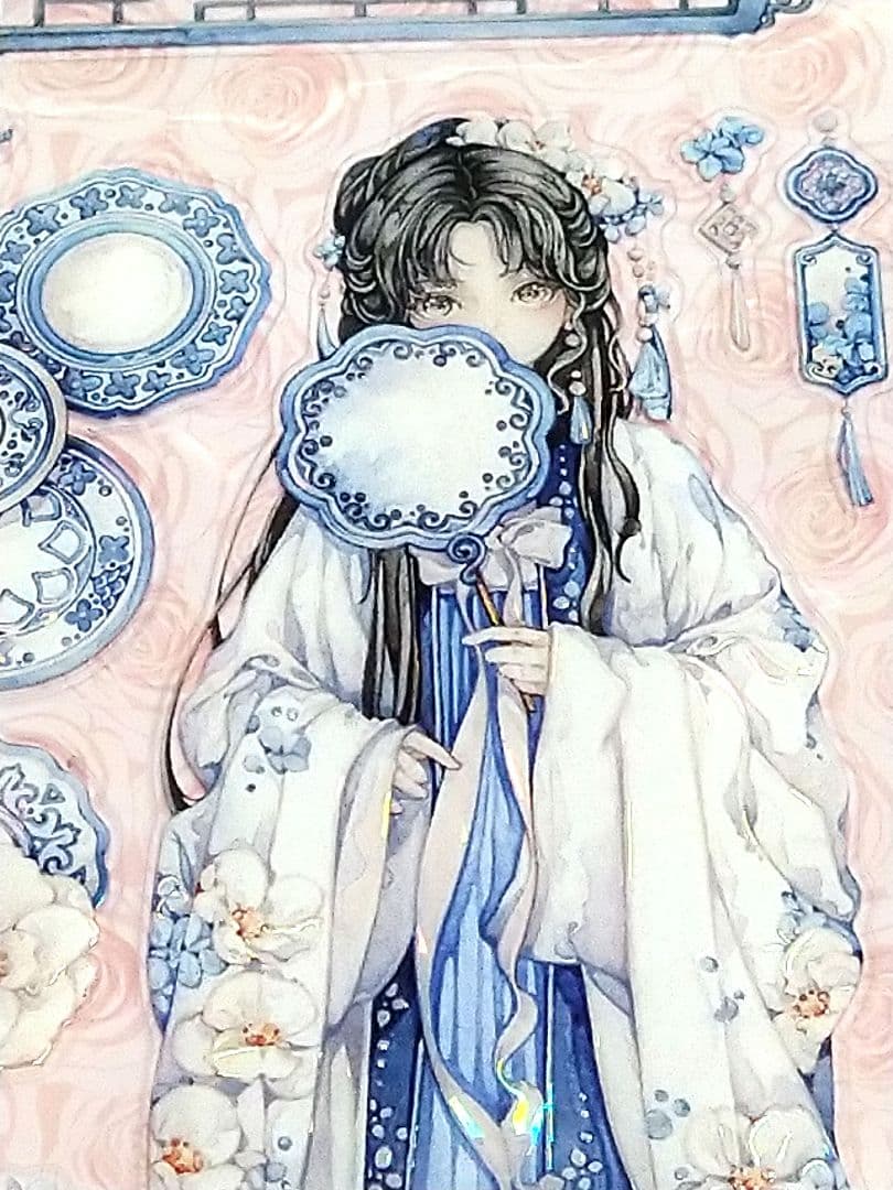 J1016＃等烟雨(模切贝壳光)野葵切り売り海外人物マステ女の子