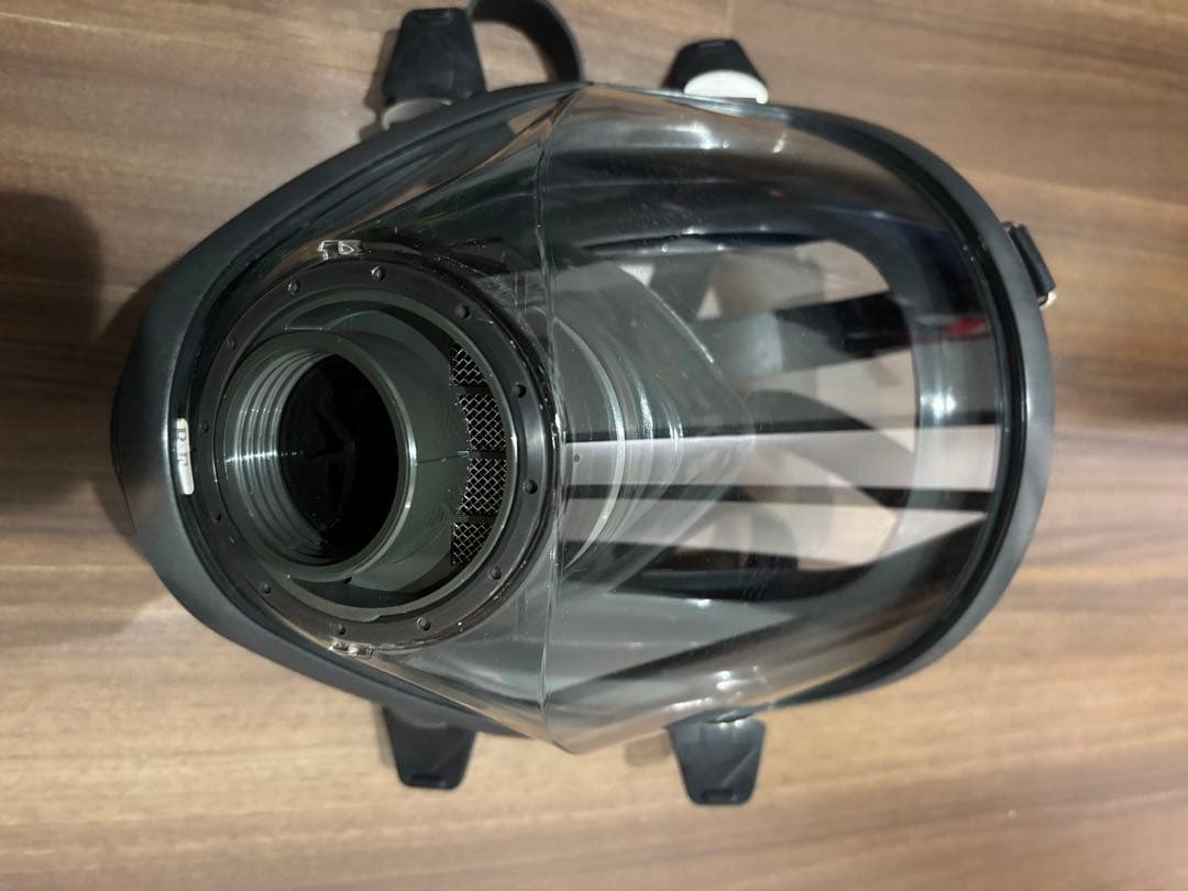 最終値引き重松　シゲマツ　防毒マスク　GM164（M） 吸収缶付き